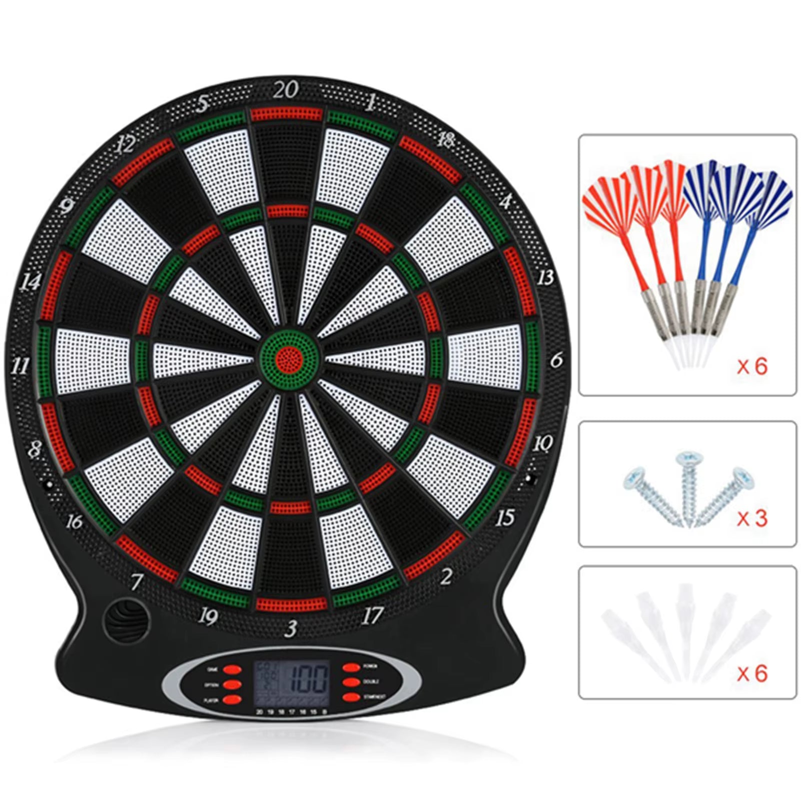 1Pc Electronic Games Professional Electronic Hanging Dartboard LCD Scoring Indicator Game with Darts Target Games