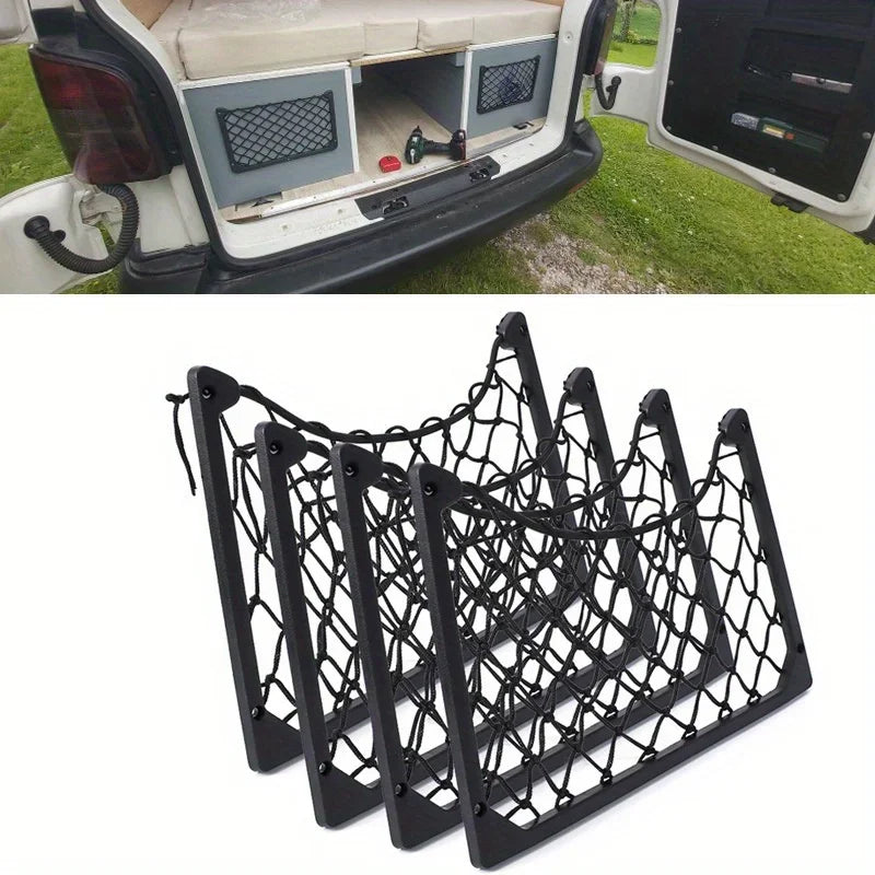 1Pc Large Stretch Mesh Storage Rack Cargo Mesh Mesh Magazine Rack Car Caravan RV Boat Camper Bus Accessories