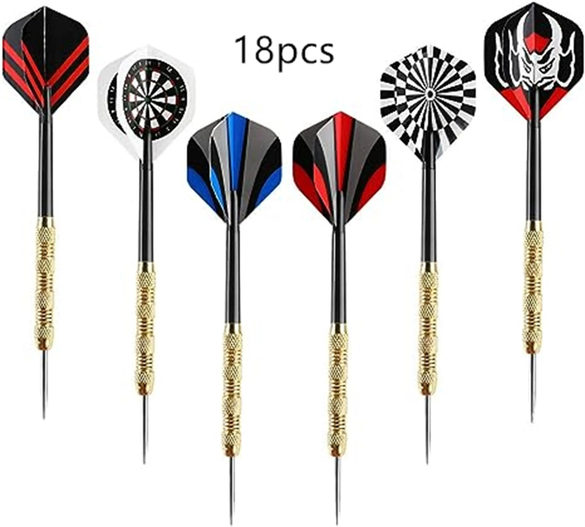 18PCS Steel Tip Darts, Professional Metal Darts, Dart Metal Tip Set, Dart Board Metal Darts, 14G Copper Plated Dart Needles